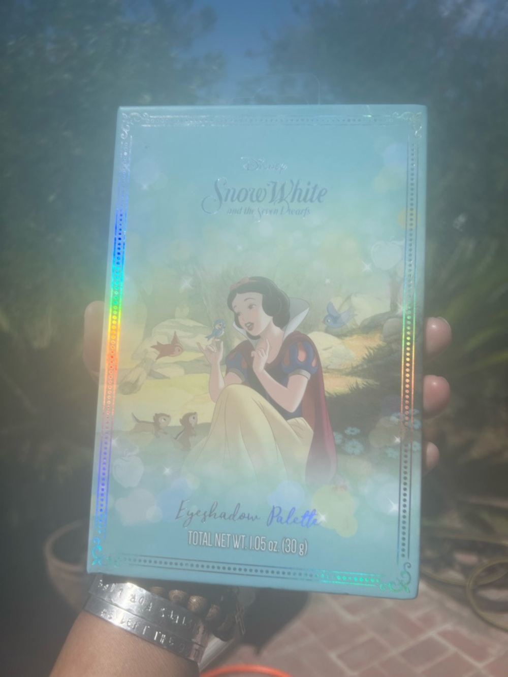 Disney Snow White Eyeshadow Palette - Light Blue Holographic Artwork